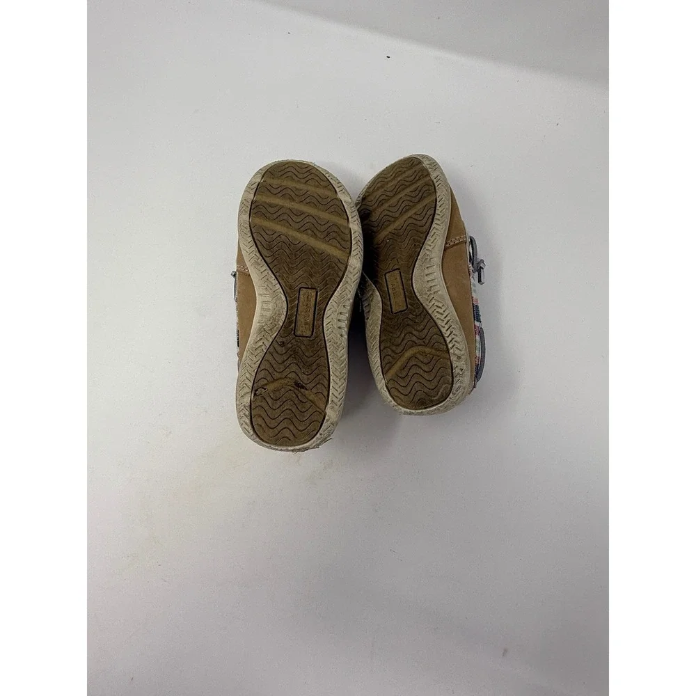 Sperry Boat Shoes Striped Accent Casual Comfort Loafers‎ kids Sz 9